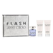 Jimmy Choo Flash dāvanu komplekts, aromatizēts ūdens 100 ml + ķermeņa losjons 100 ml + dušas želeja 100 ml