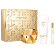 Paco Rabanne Lady Million dāvanu komplekts, aromatizēts ūdens 80 ml + ķermeņa losjons 100 ml + aromatizēts ūdens 10 ml - bojāts iepakojums