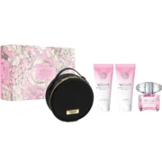 Versace Bright Crystal dāvanu komplekts, tualetes ūdens 90 ml + ķermeņa losjons 100 ml + dušas želeja 100 ml + maisiņš