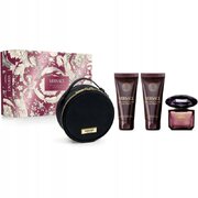 Versace Crystal Noir dāvanu komplekts, aromatizēts ūdens 90 ml + ķermeņa losjons 100 ml + shower gel 100 ml + bag