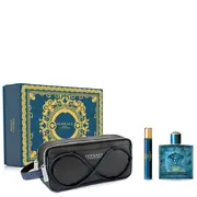 Versace Eros dāvanu komplekts, parfimērijas ūdens 100 ml + smaržūdens 10 ml + kosmētikas somiņa