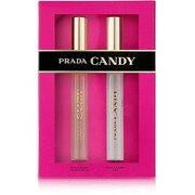 Prada Candy dāvanu komplekts, Prada Candy parfimērijas ūdens roll-on 10 ml + Prada Candy Kiss smaržūdens roll-on 10 ml