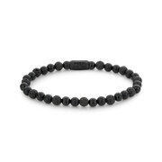 Rebel & Rose Bracelet Black Rocks RR-60088-B-L mens