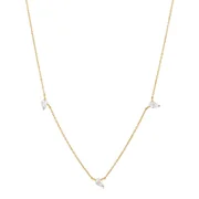 ANIA HAIE NAU007-02YG Afterglow Ladies necklace with white sapphire Gold 14K, adjustable