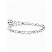 Thomas Sabo X0291-001-21-L19 Silver charm bracelet w. Goldbears logo ring