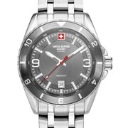 Swiss Alpine Military 7034.1132 Mens Watch Sierra silver grey 42mm 10ATM