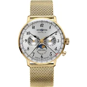 Zeppelin 7039M-1 LZ Hindenburg moonphase 36mm 3ATM