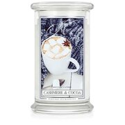 Kringle Candle Cashmere & Cocoa liela 2-dakti aromātiskā svece (624 g)