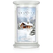 Kringle Candle COZY CABIN liela 2-dakti aromātiskā svece (624 g)