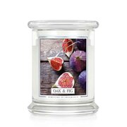 Kringle Candle Oak & Fig aromātiskā svece, vidēji 2 daktis (411 g)