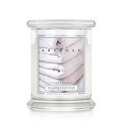 Kringle Candle Warm Cotton vidēja 2 dakti aromātiskā svece (411 g)