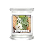 Kringle Candle Crisp ābolu un salvijas aromātiskā svece, vidēji 2 daktis (411 g)
