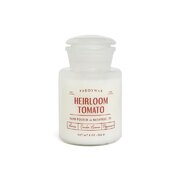 Paddywax FARMHOUSE 8 OZ BALTAIS STIKLS AR SARKANĀ UZLĪME MANTOTOTOMĀTU