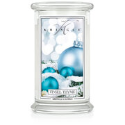 Kringle Candle Tinsel & Thyme liela 2-dakti aromātiskā svece (624 g)