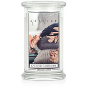 Kringle Candle Knitted Cashmere liela 2-dakti aromātiskā svece (624 g)