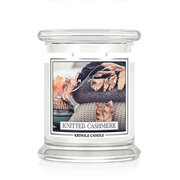 Kringle Candle Knitted Kašmira aromātiskā svece, vidēja, 2 daktis (411 g)