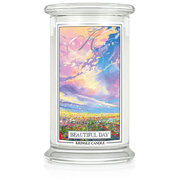 Kringle Candle Beautiful Day liela 2-dakti aromātiskā svece (624 g)