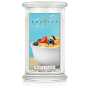 Kringle Candle Fruit & Flakes liela 2-dakti aromātiskā svece (624 g)