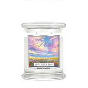 Kringle Candle Beautiful Day aromātiskā svece, vidēja, 2 daktis (411 g)