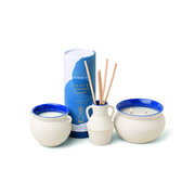 Paddywax SANTORINI krēms — Cliff & Hinoki Wood aromātiskā svece 8,5 unces / 240g