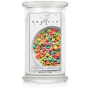 Kringle Candle Morning Cartoons liela 2-dakti aromātiskā svece (624 g)