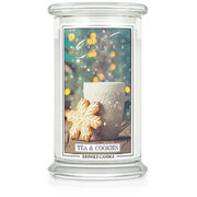 Kringle Candle Tea & Cookies liela 2-dakti aromātiskā svece (624 g)