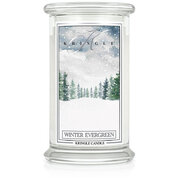 Kringle Candle Winter Evergreen aromātiskā svece, liela, 2 daktis (624 g)