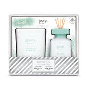 ipuro Essentials Time to Be svece + difuzors dāvanu iepakojumā 125g / 50ml
