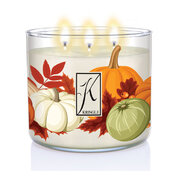 Kringle Candle TUMBLER Sālīta kļavu ķirbju 3-dakti aromātiskā svece (411g)