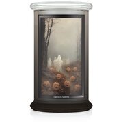 Kringle Candle Helovīna drukā balstīta Ghost Spirits liela 2-dakti aromātiskā svece (624 g)