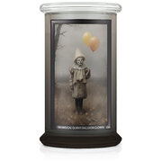 Kringle Candle Helovīna apdrukā, dīvains, dīvains balons Klauna aromātiskā svece, liela, 2 daktis (624 g)