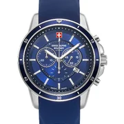 Swiss Alpine Military 7089.9835 Chronograph Mens Watch 44mm 10ATM