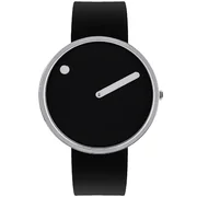 Picto 43370-0120S Black Silicone 40mm 5ATM 