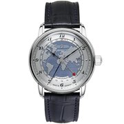 Zeppelin 8596-3 Mens Watch Friedrichshafen GMT Automatic 42mm 5ATM 