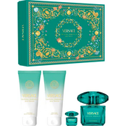 Versace Crystal Emerald Dāvanu komplekts, Eau de parfum 90ml + Eau de parfum 5ml + Body lotion 100ml + Shower gel 100ml