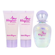 Ferragamo Amo Ferragamo Flowerful Dāvanu komplekts Tualetes ūdens 50ml + Dušas želeja 50ml + Ķermeņa losjons 50ml