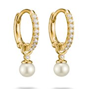 Thomas Sabo CR702-M01-14 Pearl Hoop Earrings Gold-Plated Women