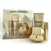 Paco Rabanne Lady Million dāvanu komplekts, aromatizēts ūdens 80 ml + ķermeņa losjons 100 ml + aromatizēts ūdens 10 ml