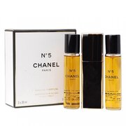 Chanel No.5 parfimērijas ūdens, 3x20ml (1x atkārtoti uzpildāms + 2x uzpildāms)