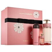 Prada Candy Florale dāvanu komplekts, tualetes ūdens 80 ml + tualetes ūdens 7 ml + ķermeņa losjons 75 ml