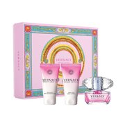 Versace Bright Crystal dāvanu komplekts, tualetes ūdens 50 ml + dušas želeja 50 ml + ķermeņa losjons 50 ml