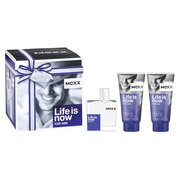 Mexx Life Is Now for Him dāvanu komplekts, tualetes ūdens 50ml + dušas želeja 2x50ml