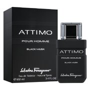 Salvatore Ferragamo Attimo Melnais muskuss ar Hommes tualetes ūdeni