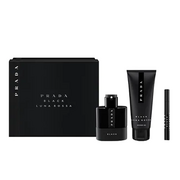 Prada Luna Rossa Black dāvanu komplekts, aromatizēts ūdens 100ml + parfimēts ūdens 10ml + dušas želeja 100ml