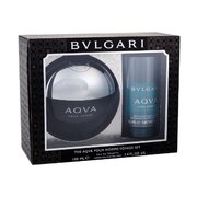 Bvlgari Aqva pour Homme dāvanu komplekts, tualetes ūdens 100ml + dezodorants 75ml (Ceļojuma komplekts)