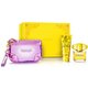 Versace Yellow Diamond dāvanu komplekts, tualetes ūdens 90 ml + ķermeņa losjons 100 ml + kosmētikas somiņa
