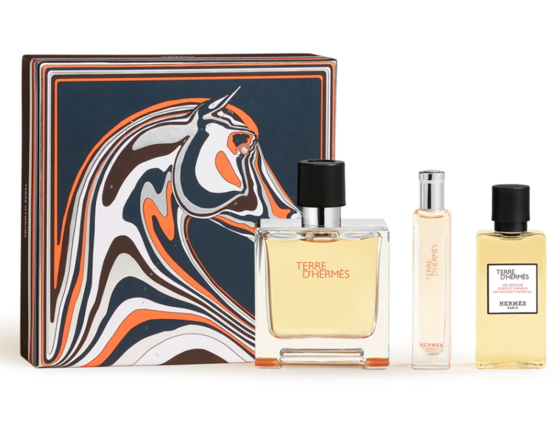 Hermes terre d´hermes parfum darčeková sada, parfémovaná voda 75ml + sprchový gél 40ml + parfémovaná voda 15ml - Hermes Terre D´Hermes Parfum Darčeková sada, parfémovaná voda 75ml + sprchový gél 40ml + parfémovaná voda 15ml
