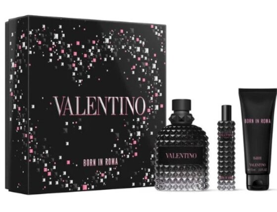 Valentino uomo born in roma darčeková sada, eau de toilette 100ml + eau de toilette 15ml + shower gel 75ml - Valentino Uomo Born In Roma Darčeková sada, Eau de Toilette 100ml + Eau de Toilette 15ml + Shower gel 75ml